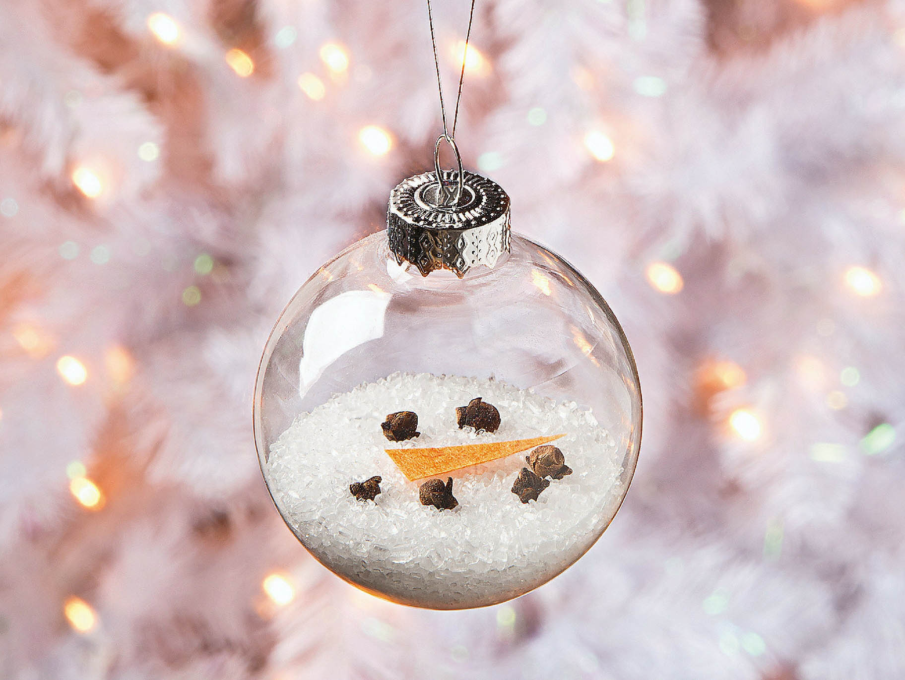 Epsom Salt Melted DIY Snowman Ornament Idea Fun365